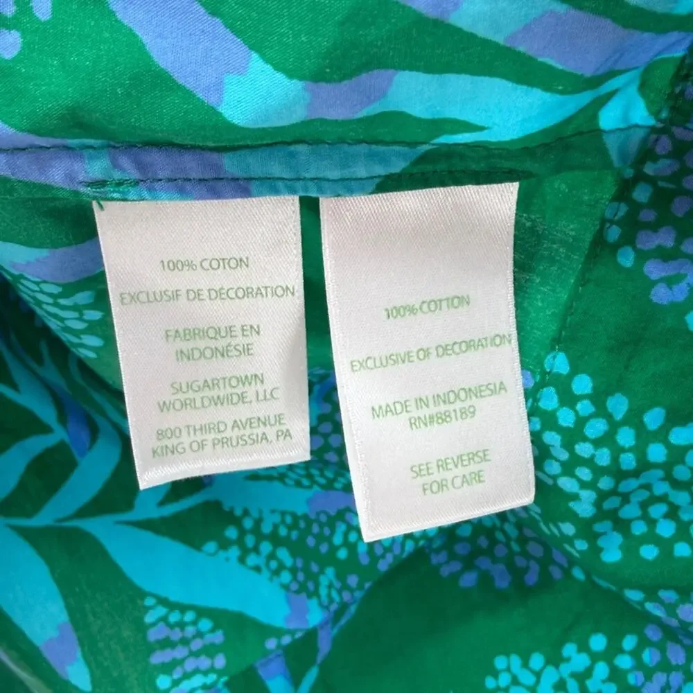 Lilly Pulitzer Women's Coulter Top - Fiddle Leaf Green It's a Jungle Out There S